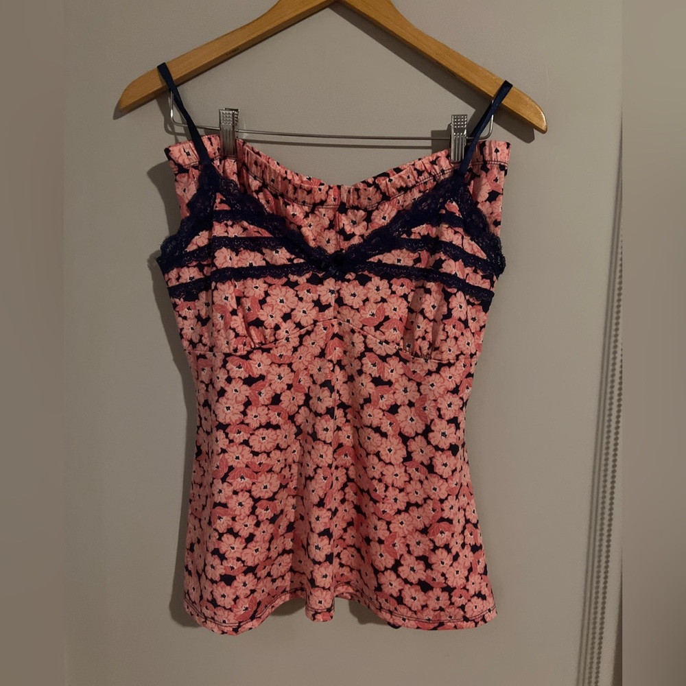 Marilyn Monroe Pink Floral Camisole & Shorts PJ set L